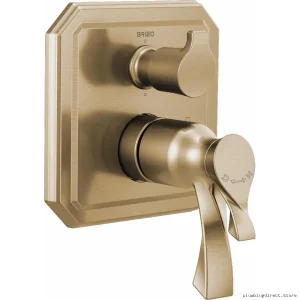 Brizo Luxe Gold Smart Thermostatc Shower Valv Trim w/Multi-Fuction Divertor