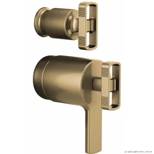Brizo Brilliance Luxe Gold Thermostatic Diverter Valve Handle Kit - Kintsu HK7506-GL
