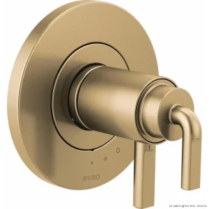 Brizo Luxe Gold Thermostatic Notched Lever Trim Kit - Model HL6039-GL