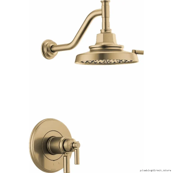 Brizo Luxe Gold Thermostatic Shower Trim with Temperature Control