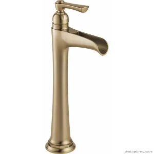Brizo Luxe Gold Single Hole Vessel Bathroom Faucet 1.2 GPM Water-Saving