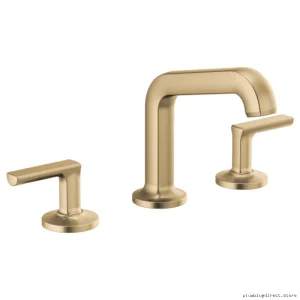 Brizo Luxe Gold Widespread Bathroom Faucet Single Handle 65307LF-GLLHP