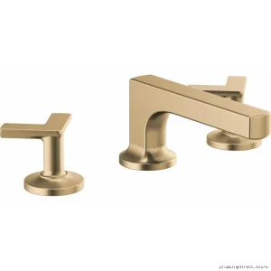 Brizo Luxe Gold Widespread Bathroom Faucet 1.5 GPM Low-Flow Single Handle