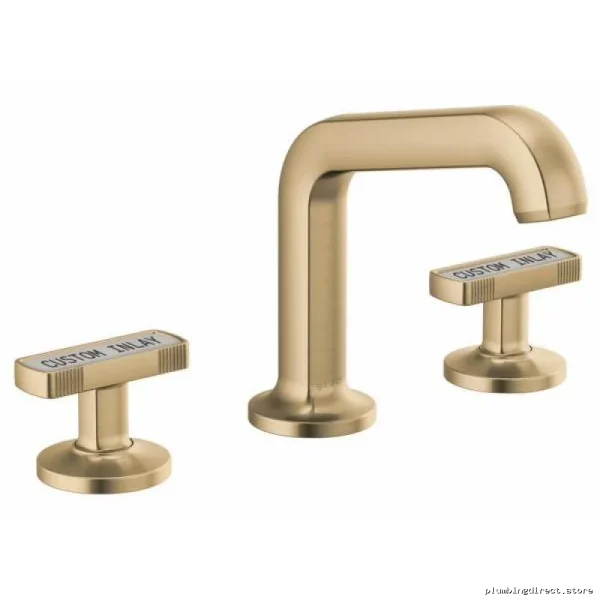 Brizo Luxe Gold Widespread Bathroom Faucet 1.2 GPM Water-Saving Design