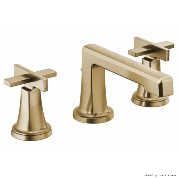Brizo Luxe Gold Widespread Bathroom Faucet 1.2 GPM Water-Saving Design