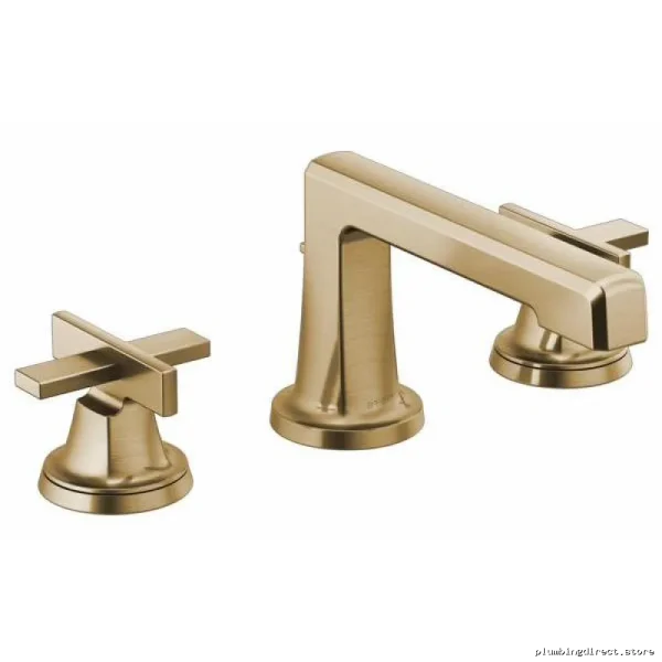 Brizo Luxe Gold Widespread Bathroom Faucet 1.2 GPM Water-Saving Design - Image 3