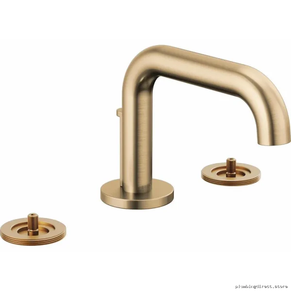 Brizo Luxe Gold Widespread Bathroom Faucet 1.5 GPM Single Handle Low Spout - Image 2
