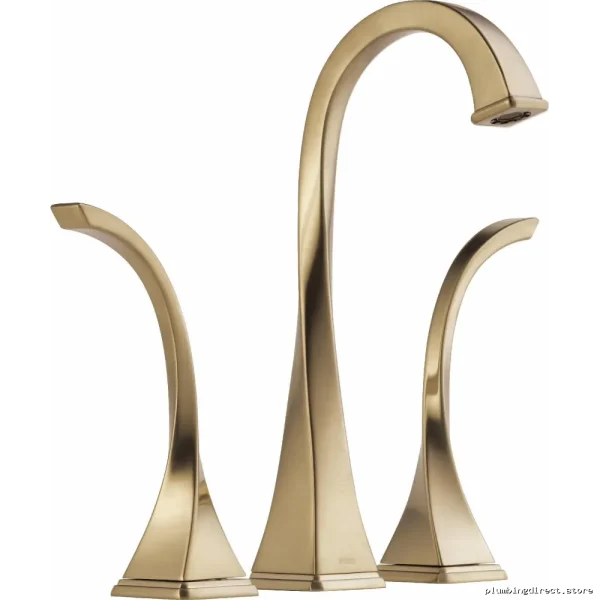 Brizo 65430LF-GL Luxe Gold Widespread Vessel Sink Faucet - Bathroom Faucet Set