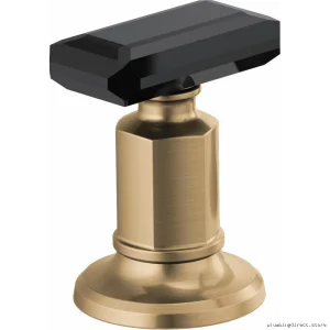 Brizo HK5376-GLBC Luxe Gold/Black Crystal Lever Handle Kit for Widespread Faucets