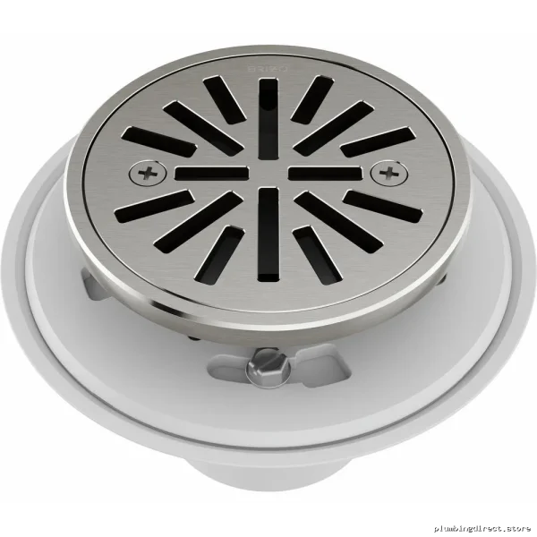 Brizo Luxe Nickel Round Shower Drain - 4 Tile-In Design BT061414-NK