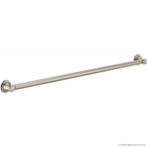 Brizo Luxe Nickel 42-Inch ADA Bathroom Grab Bar - Traditional Style