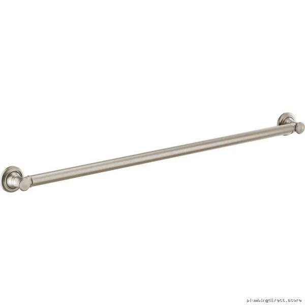 Brizo Luxe Nickel 42-Inch ADA Bathroom Grab Bar - Traditional Style