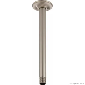 Brizo Luxe Nickel Ceiling Mount Shower Arm with Flange RP48986NK