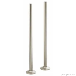 Brizo Luxe Nickel Floor Mount Tub Filler with Unions T71766-NK
