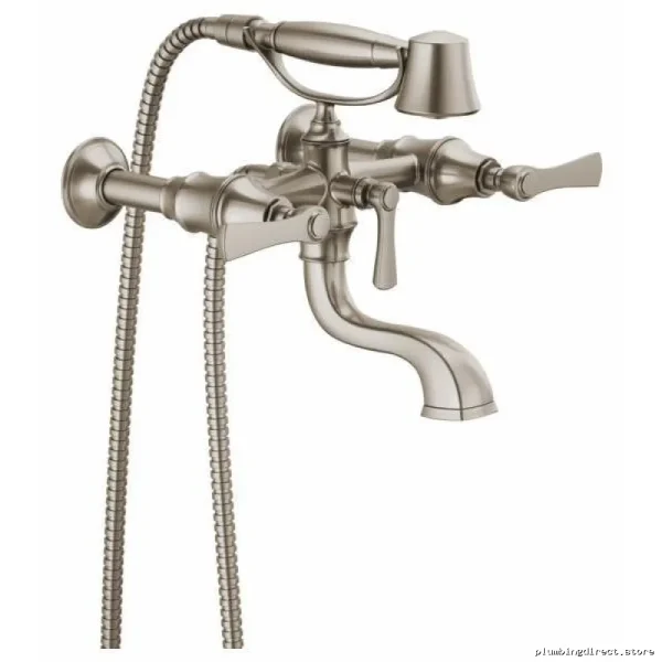 Brizo Luxe Nickel Freestanding Tub Filler - Two Handle Trim Without Handles - Image 2