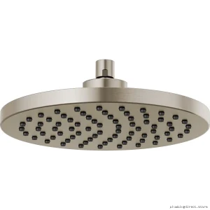 Brizo Luxe Nickel Round Raincan Shower Head - Modern Bathroom Upgrade