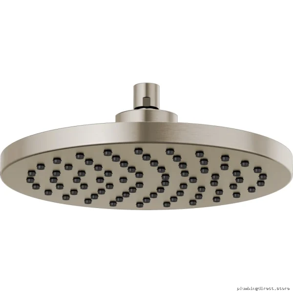 Brizo Luxe Nickel Round Raincan Shower Head - Modern Bathroom Upgrade