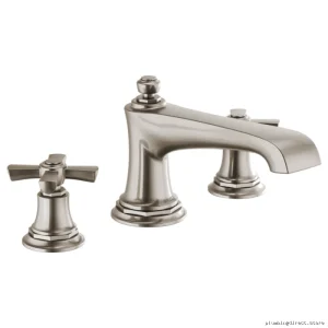 Brizo Luxe Nickel Roman Tub Faucet Trim No Handles T67360-NKLHP