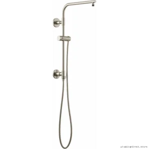 Brizo Luxe Nickel Round Shower Column - Stylish Euro Design 80092-NK