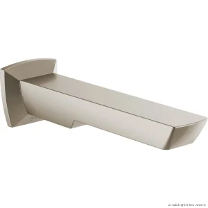 Brizo Luxe Nickel Spoutless Tub Diverter for Modern Showers