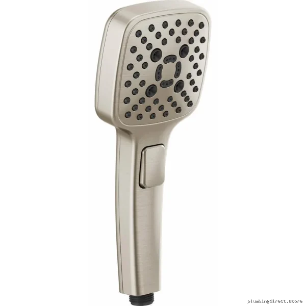 Brizo Luxe Nickel Square Handheld Showerhead with Multi-Function Spray