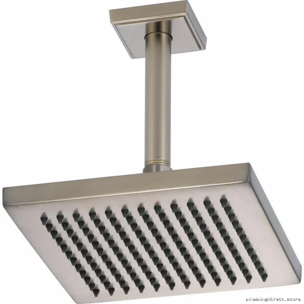 Brizo Luxe Nickel 83341-NK-2.5 Square Raincan Ceiling Shower Head for Modern Bathrooms