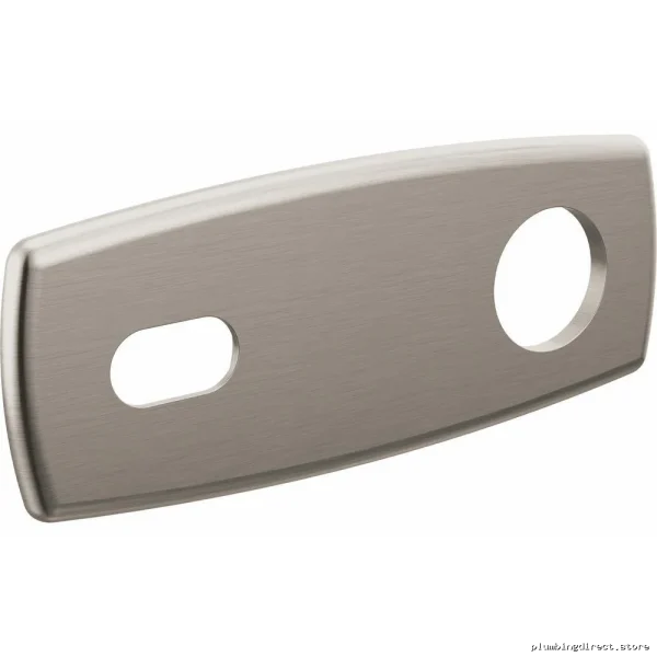 Brizo Luxe Nickel Wall Mount Faucet Backplate for 2-Hole Bathroom Sink