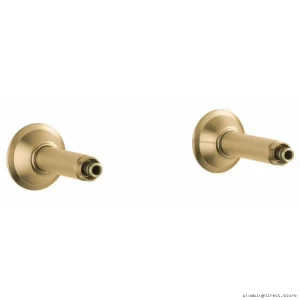 Brizo RP73764GL Luxe Nickel Wall-Mount Tub Filler with Durable Unions
