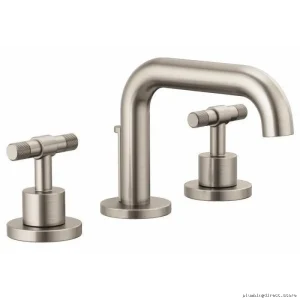 Brizo Luxe Nickel Widespread Bathroom Faucet 1.5 GPM Single Handle 65334LF