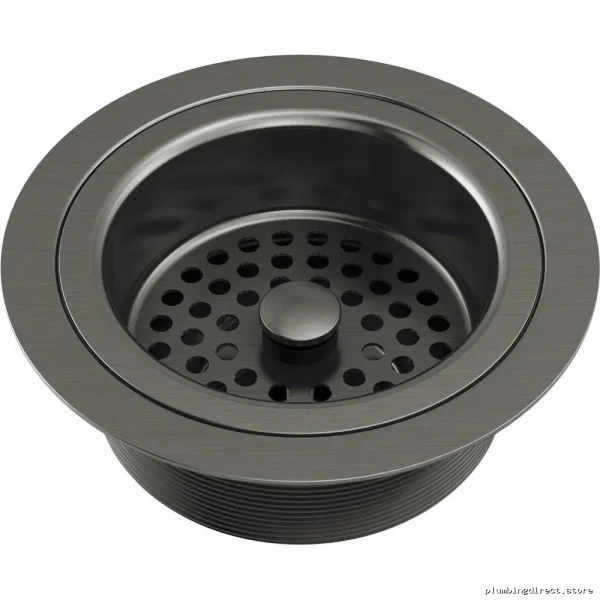 Brizo Kitchen Sink Flange & Strainer - Luxe Steel Drain Assembly
