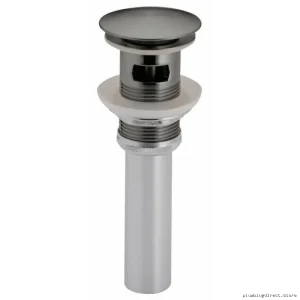 Brizo RP72414SL Luxe Steel Pop-Up Drain with Overflow Button Design