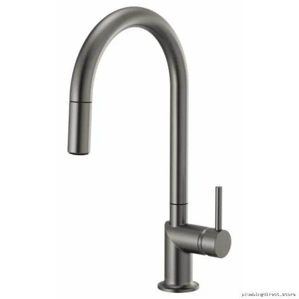 Brizo Luxe Steel Pull-Down Kitchen Faucet Single Handle 63075LF-SLLHP
