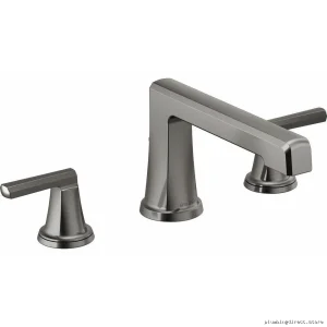 Brizo Luxe Steel Roman Tub Faucet with Lever Handle HL698-SL