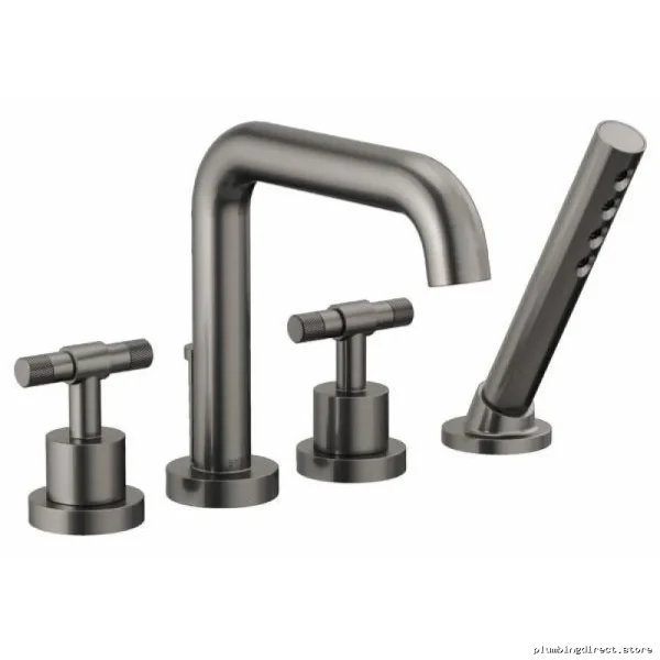 Brizo T67435-SLLHP Luxe Steel Roman Tub Trim with Handheld Shower