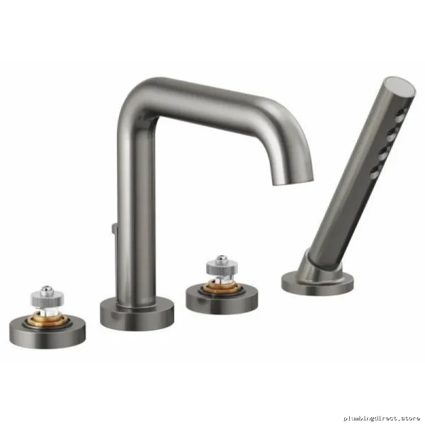 Brizo T67435-SLLHP Luxe Steel Roman Tub Trim with Handheld Shower - Image 2