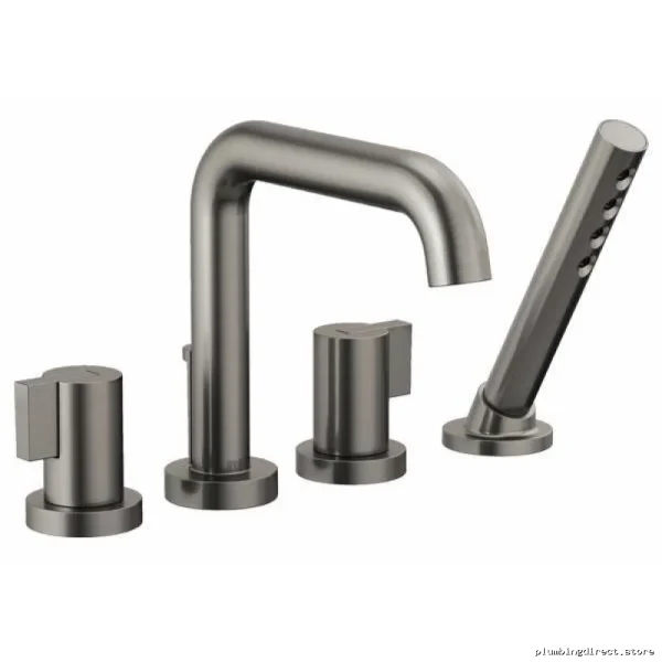 Brizo T67435-SLLHP Luxe Steel Roman Tub Trim with Handheld Shower - Image 3