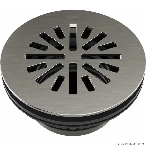 Brizo-Luxe Steel Round Prefab Shower Drain Set – Model BT0...