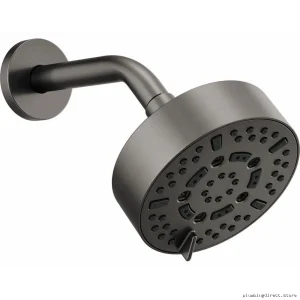 Brizo Luxe Steel Multi-Function Shower Head (Adjustable Flow, 7 Settings) - Model 87292-SL-2.5