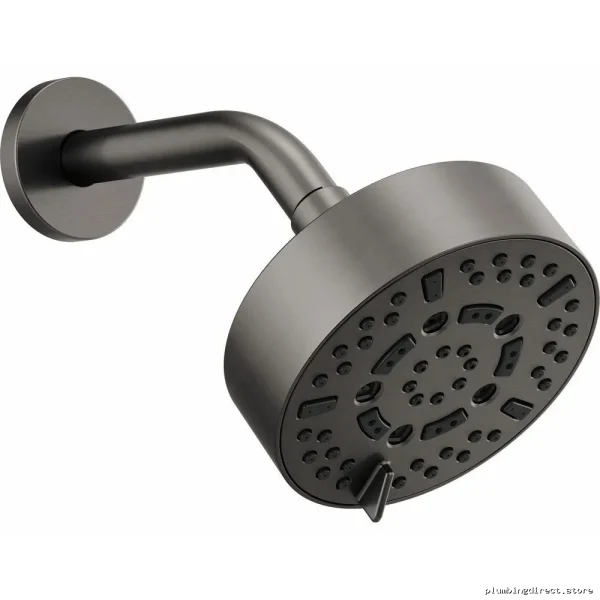 Brizo Luxe Steel Multi-Function Shower Head (Adjustable Flow, 7 Settings) - Model 87292-SL-2.5
