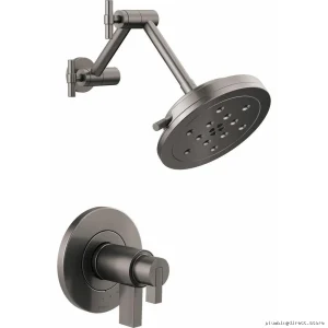Brizo Luxe Steel Thermostatic Shower Trim Kit with Lever Handle HL6032-SL
