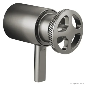 Brizo Luxe Steel Thermostatic Trim Wheel Handle - Easy Temperature Control