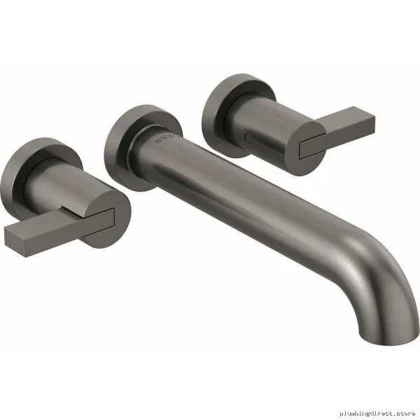 Brizo Luxe Steel 2-Handle Wall Mount Tub Filler with Extended Lever Handles - HL70435-SL