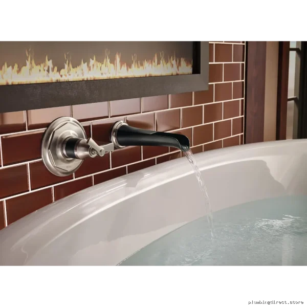 Brizo Luxe Nickel Matte Black Tub Spout Rook Channel RP78583NKBL - Image 2