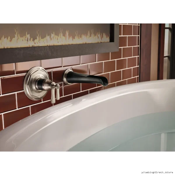 Brizo Luxe Nickel Matte Black Tub Spout Rook Channel RP78583NKBL - Image 3