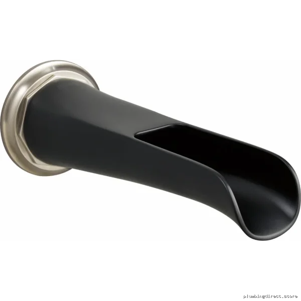 Brizo Luxe Nickel Matte Black Tub Spout Rook Channel RP78583NKBL - Image 4