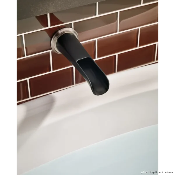 Brizo Luxe Nickel Matte Black Tub Spout Rook Channel RP78583NKBL