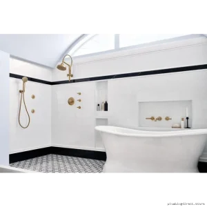 Brizo Luxe Gold Lever Trim Volume Control for Sensor Faucets T66676-GL