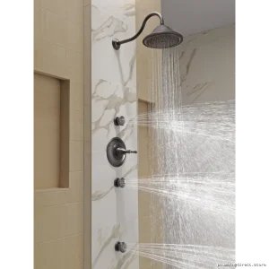 Brizo Luxury Ceiling Rain Shower - Venetian Bronze Finish