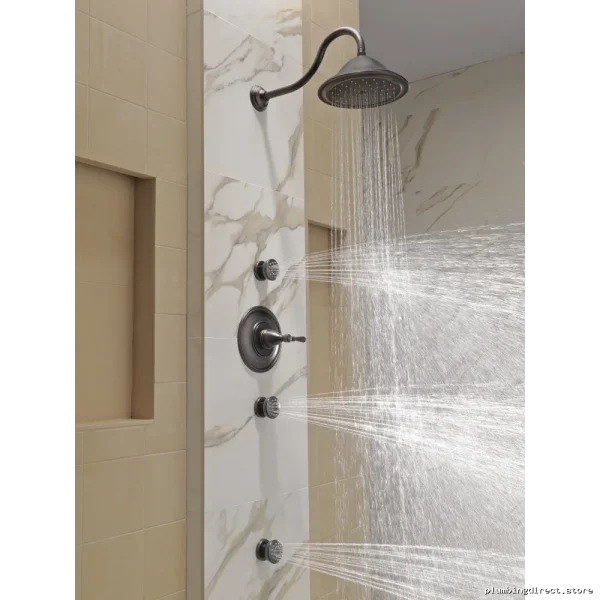 Brizo Luxury Ceiling Rain Shower - Venetian Bronze Finish