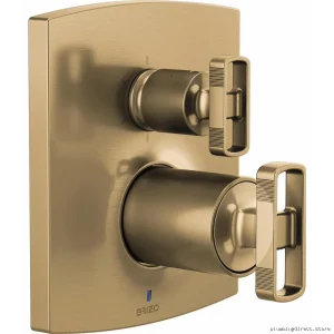 Brizo Luxury Pressurized Balancing Shower Valves & Divertor in Brilliant GOLD